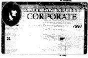Mẫu nhãn hiệu AMERICAN EXPRESS CORPORATE 7997