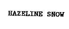 Mẫu nhãn hiệu HAZELINE SNOW