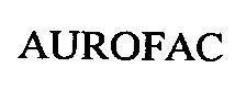 Mẫu nhãn hiệu AUROFAC