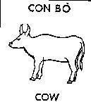 Mẫu nhãn hiệu Con Bò COW