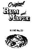 Mẫu nhãn hiệu ORIGINAL RUM AND MAPLE