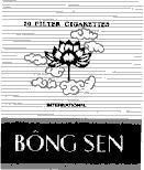 Mẫu nhãn hiệu Bông Sen 20 FILTER CIGARETTES INTERNATIONAL