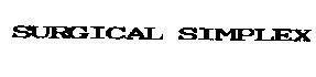Mẫu nhãn hiệu SURGICAL SIMPLEX