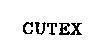 Mẫu nhãn hiệu CUTEX