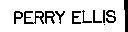 Mẫu nhãn hiệu PERRY ELLIS