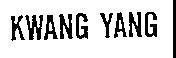 Mẫu nhãn hiệu KWANG YANG