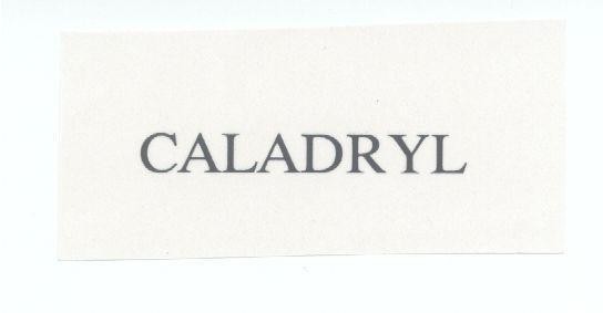 Mẫu nhãn hiệu CALADRYL