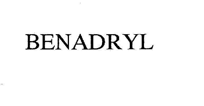 Mẫu nhãn hiệu BENADRYL
