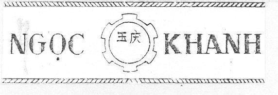 Mẫu nhãn hiệu NGọC KHANH