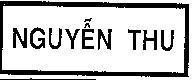 Mẫu nhãn hiệu Nguyễn Thu