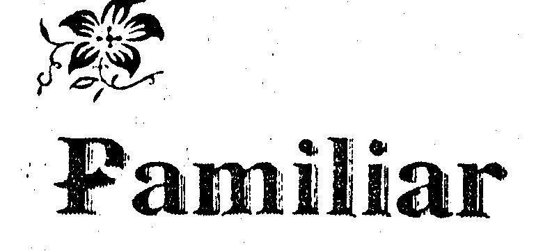 Mẫu nhãn hiệu Familiar