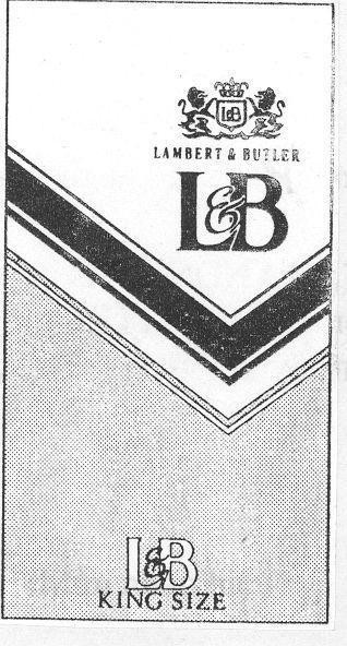 Mẫu nhãn hiệu L&B KING SIZE LAMBERT & BUTLES