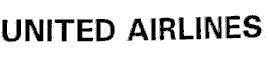 Mẫu nhãn hiệu United Airlines