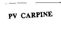 Mẫu nhãn hiệu PV CARPINE