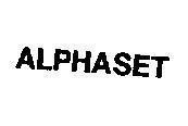 Mẫu nhãn hiệu ALPHASET