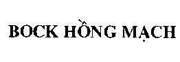 Mẫu nhãn hiệu BOCK Hồng Mạch