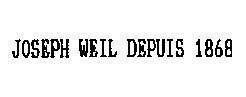 Mẫu nhãn hiệu JOSEPH WEiL DEPUIS 1868