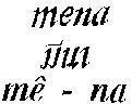 Mẫu nhãn hiệu MENA MÊ NA