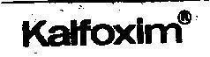 Mẫu nhãn hiệu KALFOXIM, R
