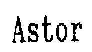 Mẫu nhãn hiệu ASTOR