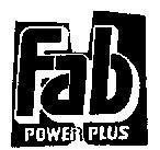 Mẫu nhãn hiệu FAB POWER PLUS