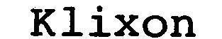 Mẫu nhãn hiệu KLIXON