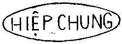 Mẫu nhãn hiệu Hiệp Chung