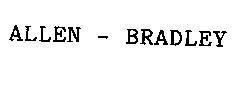 Mẫu nhãn hiệu ALLEN BRADLEY
