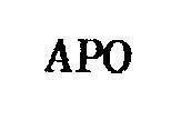 Mẫu nhãn hiệu APO
