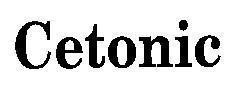 Mẫu nhãn hiệu CETONIC