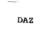 Mẫu nhãn hiệu DAZ