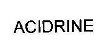Mẫu nhãn hiệu ACIDRINE