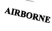 Mẫu nhãn hiệu AIRBORNE
