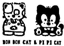 Mẫu nhãn hiệu BON BON CAT & PI PI CAT