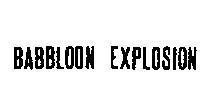 Mẫu nhãn hiệu BABBLOON EXPLOSION