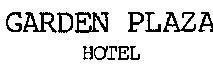 Mẫu nhãn hiệu GARDEN PLAZA HOTEL