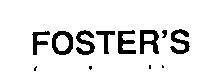 Mẫu nhãn hiệu FOSTER'S
