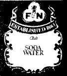 Mẫu nhãn hiệu SODA WATER ESTABLISHED 1883 CLUB