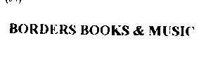 Mẫu nhãn hiệu BORDERS BOOKS & MUSIC