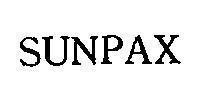Mẫu nhãn hiệu SUNPAX