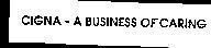 Mẫu nhãn hiệu CIGNA-A BUSINESS OF CARING