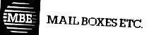 Mẫu nhãn hiệu MBE MAIL BOXES ETC