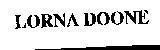 Mẫu nhãn hiệu LORNA DOONE