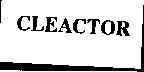Mẫu nhãn hiệu CLEACTOR