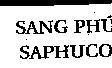 Mẫu nhãn hiệu Sang Phú SAPHUCO