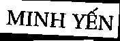 Mẫu nhãn hiệu Minh Yến