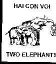Mẫu nhãn hiệu Hai con voi TWOELEPHANTS