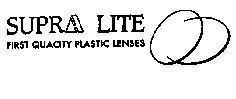 Mẫu nhãn hiệu SUPRA LITE FIRST QUACITY PLASTIC LENSES