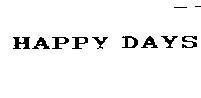 Mẫu nhãn hiệu HAPPY DAYS