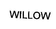 Mẫu nhãn hiệu WILLOW